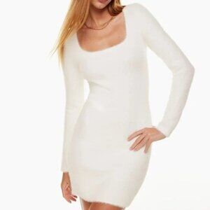 Aritzia Sunday Best Montgomery Square-Neck Sweater Dress size S